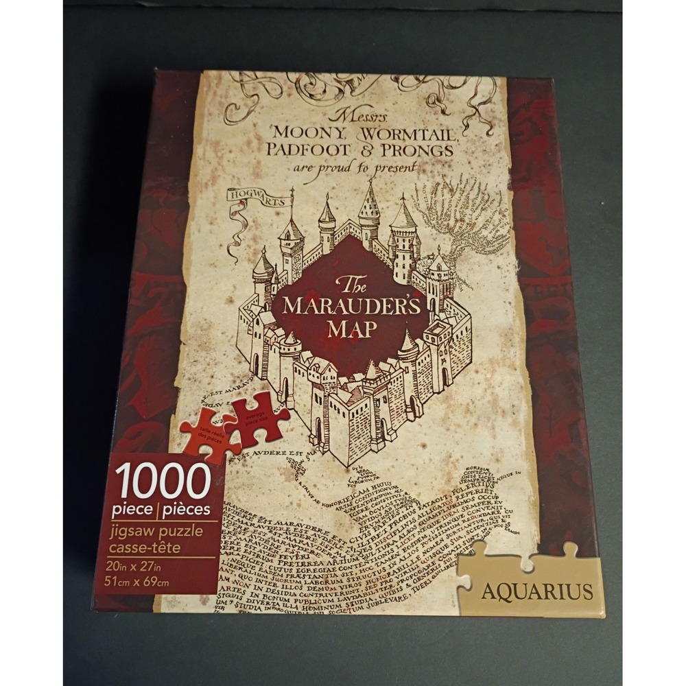 Aquarius Harry Potter Marauder's Map 1000-Piece Interlocking Jigsaw Puzzle